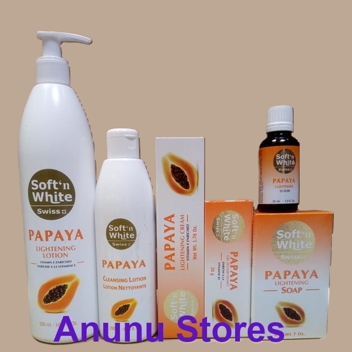 Swiss Soft n White Papaya Skin Lightening Products